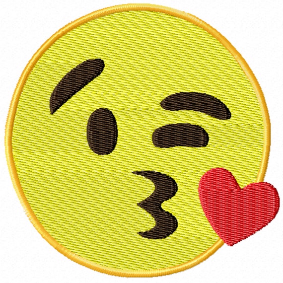 Kisses Emoji -A Machine Embroidery Design for the Embroidery Machine