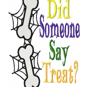 Did Someone Say Treat? A Machine Embroidery Download to Stitch on that Halloween Dog Project!