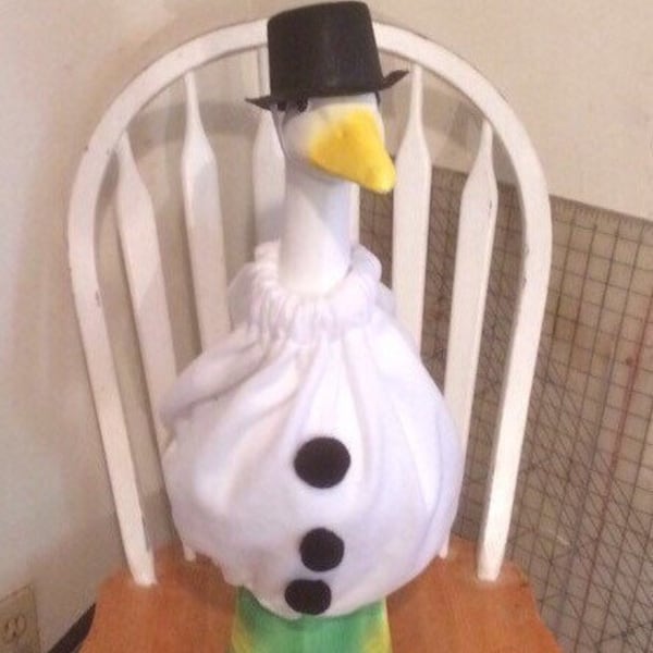 Cement Goose Clothes Etsy