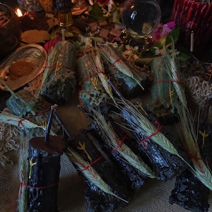 Litha earth candles , witch candles , ritual candles,altar candles