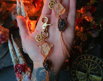 Witch talisman,  Keychains pentagram