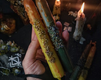 Witch altar candles