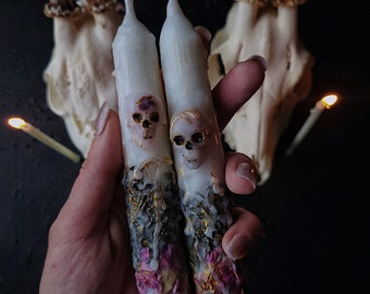 White witch candles,  altar candles, ritual candles, witch craft tools