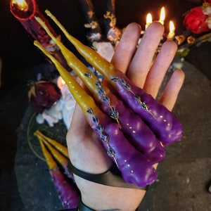 Lavander/honey candles , witch candles, altar  candles, ritual candles, pagan candles, spell candles
