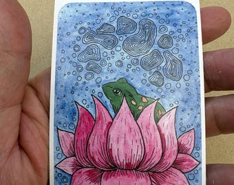 Art Sticker - Froggo Dreaming Dreams