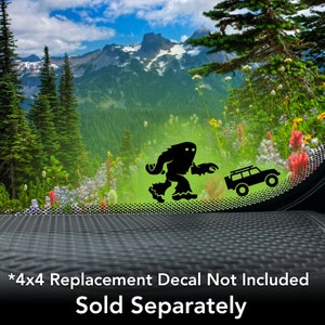 Bigfoot Sighting - Hide and Seek World Champion Bigfoot Vinyl Decal for 4x4 & Car Windshields.