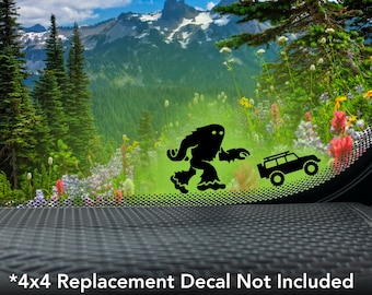 Bigfoot Sighting - Hide and Seek World Champion Bigfoot Vinyl Decal for 4x4 & Car Windshields.