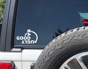 Good Bad and Ugly Off-road Vehicle and 4x4 Accessory Vinyl Decal