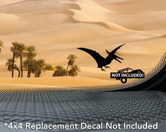 Pterodactyl Dinosaur Vinyl Decal for Off-road Vehicles and 4x4 Windshields