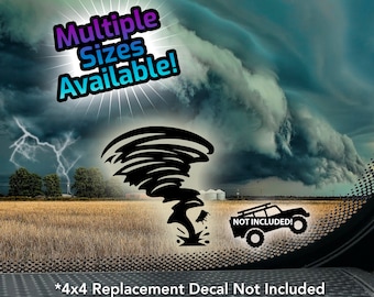Tornado Storm Chaser Vinyl Decal for 4x4 Off-road and Other Vehicles