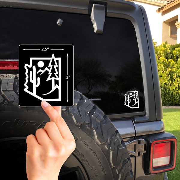 Arizona Backcountry Vinyl Decal for 4x4 Vehicle Windows, Laptops, Yetis, Hydroflasks