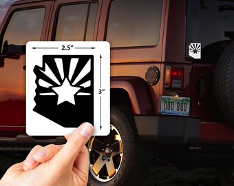 Arizona State Flag Vinyl Decal Window Sticker