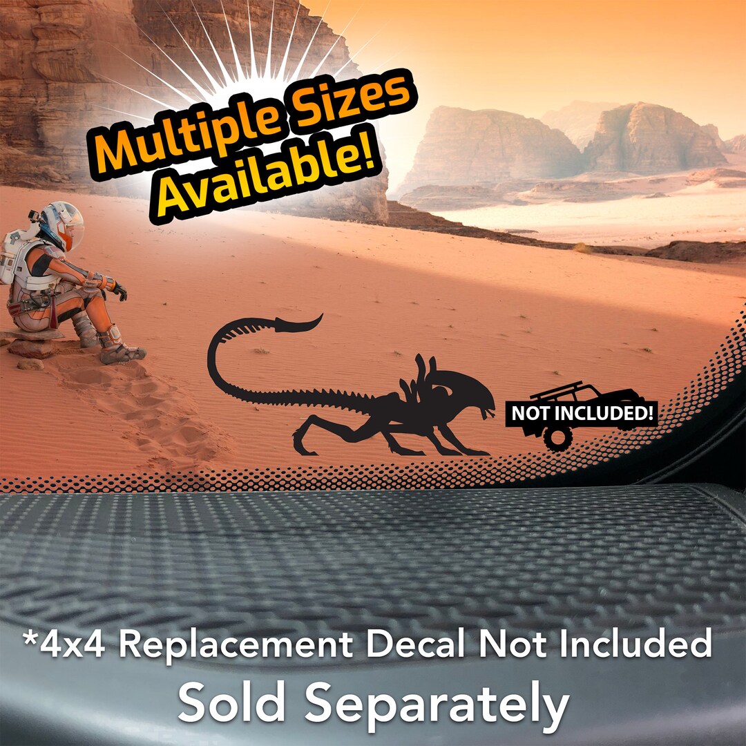 Alien Xenomorph 4x4 Offroad & Car Windshield Vinyl Sticker Decal - Etsy