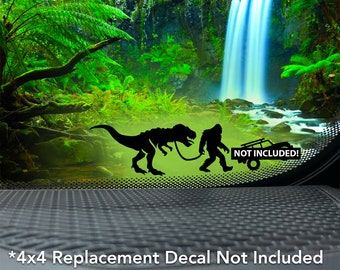 Bigfoot's Upgraded Pet T-Rex for 4x4 Offroad and Car Windshield's Vinyl Decal Sticker