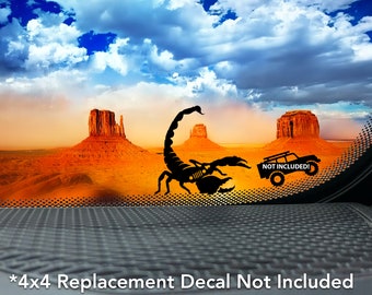 All-Terrain Scorpion Vinyl Decal for Off-road Vehicle and 4x4 Windshields