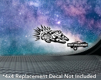 Jump to Hyperspace in the Millennium Falcon for Off-road Vehicle and 4x4 Windshields.