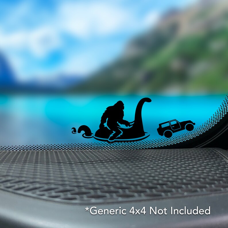 Bigfoot's Buddy Jeep Window Vinyl Decal Sticker. Bigfoot Etsy