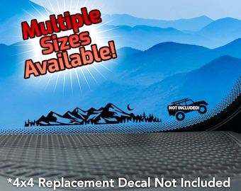 Mountain Life - 4x4 Off-road & Car Windshield Vinyl Decal, Outdoor Adventure Decal