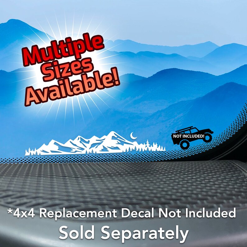 Mountain Life 4x4 Offroad & Car Windshield Vinyl Decal Etsy