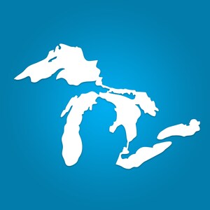 Great Lakes Sticker, Great Lakes Decal, Great Lakes Car Decal, Great Lakes Car Sticker, Michigan Great Lakes, Michigan Vinyl Decal