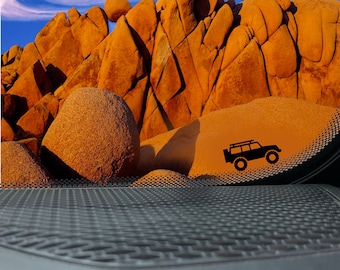 Lifted 4x4 Off-road Vehicle Replacement Vinyl Decal for 4x4 and Car Windshields.