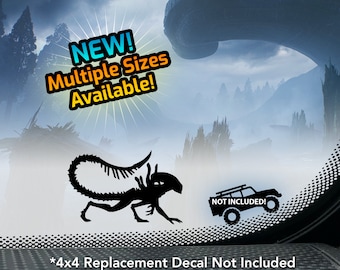 NEW - Crawling Alien Xenomorph 4x4 Offroad & Car Windshield Vinyl Sticker Decal
