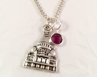 Capitol Building Necklace, charm necklace, Capital Necklace, Political Science, US Capitol necklace