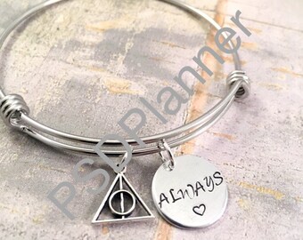 Always bracelet, bangle bracelet, charm bracelet, couples, wizard, birthday, mother daughter, sorority sister, best friend gift