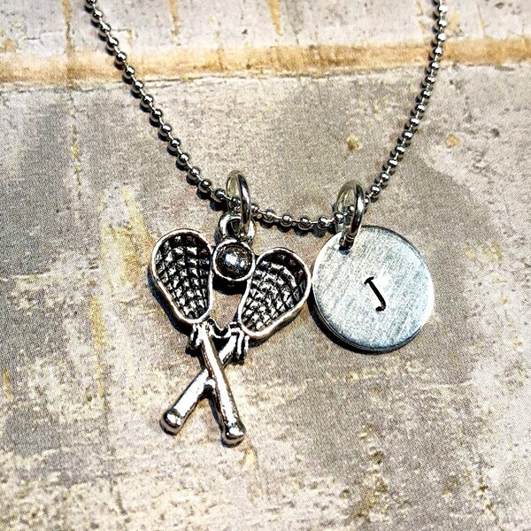 Lacrosse Necklace Etsy