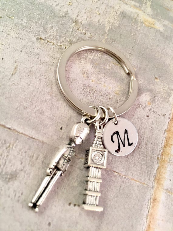 London Keychain Royal Keychain London Calling Keychain Etsy