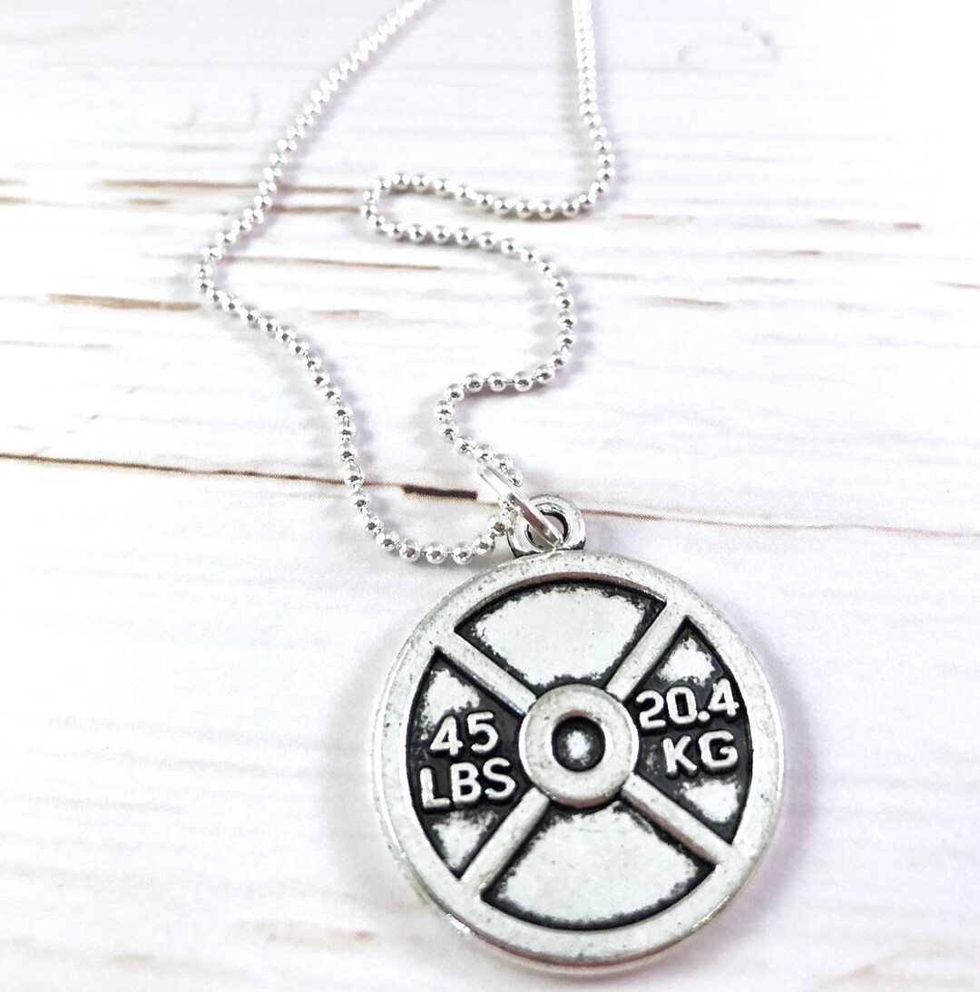 Fitness Weight Lifting Chain Crossfit Necklace Fitness Gift Etsy