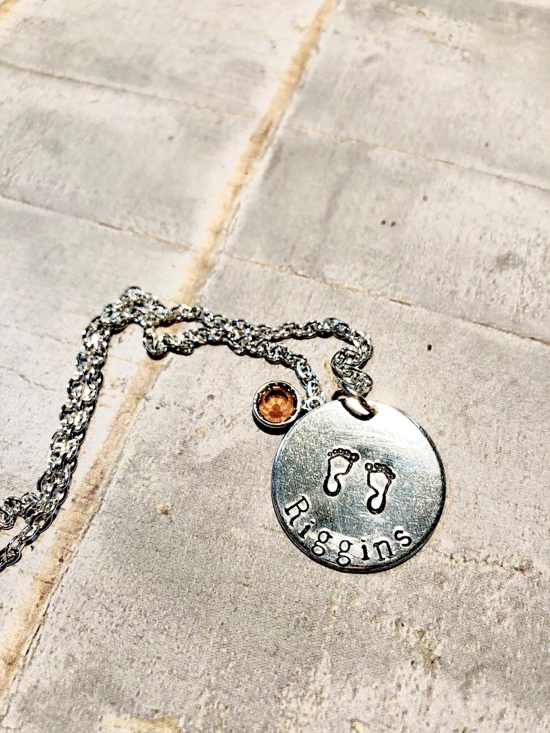 Baby Name Necklace New Mom Necklace Child Memorial Gift Etsy