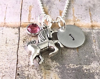 Personalized Unicorn Necklace, Initial unicorn necklace, personalized jewelry, unicorn necklace, girl gift, gift for her