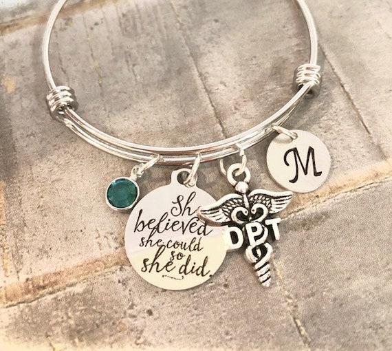 Doctor of Physical Therapy Bracelet DPT Medical Charm charm | Etsy