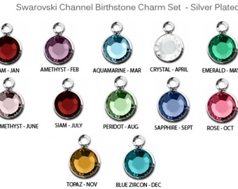 Add a 6mm Silver Plated Swarovski Birthstone to your jewelry