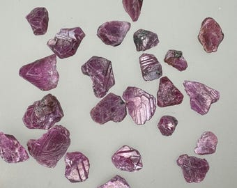 Lot RUBY Crystals (10gr) Raw Rubies, Ruby Crystals, Mozambique