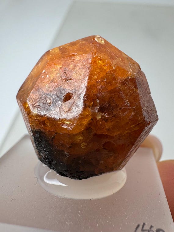 マンダリン（スペサルタイト・スペサルティン）ガーネットネックレス　シルバー925 スペサルタイトガーネットシンプルネックレス（マンダリン