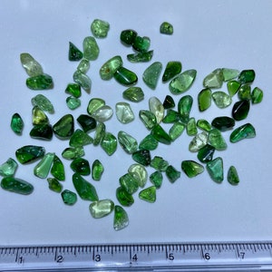 Lot 10 grams CHROME TREMOLITE / tumbled stones