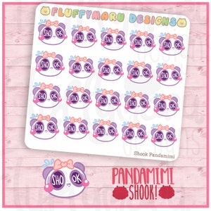 A SECOUÉ ! Panda Mimi || Planner Stickers, Stickers mignons pour Erin Condren (ECLP), Filofax, Kikki K, etc.. || MTP64