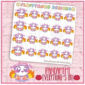 Todo está bien Panda Mimi // Planner Stickers, Cute Stickers for Erin Condren (ECLP), Filofax, Kikki K, Etc. // MTP68