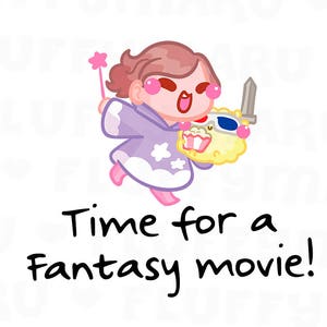 Amostra de lembrete de filme de fantasia || Adesivos de planejador, adesivos fofos para Erin Condren (ECLP), Filofax, Kikki K, etc. SS31