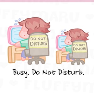 Tempo ocupado Sammie || Adesivos de planejador, adesivos fofos para Erin Condren (ECLP), Filofax, Kikki K, etc. SFS102