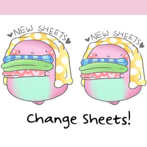 Nieuwe bladen hagelslag || Planner Stickers, leuke Stickers voor Erin Condren (ECLP), Filofax, Kikki K, enz. || STB54