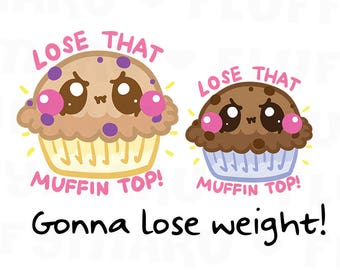 Muffin Top || Planner Stickers, Cute Stickers for Erin Condren (ECLP), Filofax, Kikki K, Etc. || DPS188