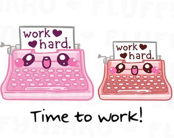 Working Typewriter || Planner Stickers, Cute Stickers for Erin Condren (ECLP), Filofax, Kikki K, Etc. || DPS187