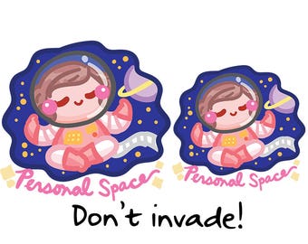 Personal Space Sammie || Planner Stickers, Cute Stickers for Erin Condren (ECLP), Filofax, Kikki K, Etc. || SFS170