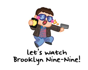 Brooklyn Nine Nine TV Series Reminder Sampler || Planner Stickers, Cute Stickers for Erin Condren (ECLP), Filofax, Kikki K, Etc. || SS37