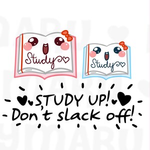 Lembrete de estudo/teste || Adesivos de planejador, adesivos fofos para Erin Condren (ECLP), Filofax, Kikki K, etc. DPS101