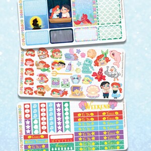 Die kleine Meerjungfrau-Planer-Kit || Sticker, süße Sticker für Erin Condren (ECLP), Filofax, Kikki K, etc.. || PKS25