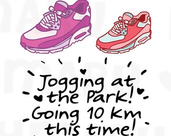 Running Shoes || Planner Stickers, Cute Stickers for Erin Condren (ECLP), Filofax, Kikki K, Etc. || DPS92